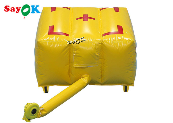 2x2x1mH συνήθειας διογκώσιμο προσκέφαλο αέρα ασφάλειας διάσωσης έκτακτης ανάγκης αερόσακων προσβολής του πυρός προϊόντων κίτρινο