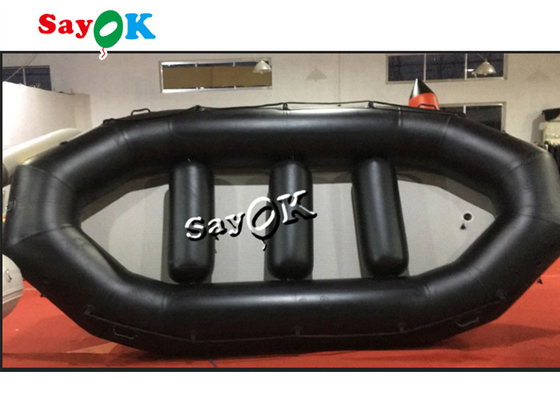 SGS διογκώσιμες βάρκες 4.85m PVC μαύρη μικρή βάρκα αθλητικού λαστιχένια Rafting νερού