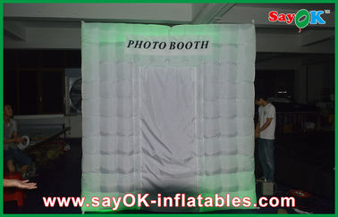 Διογκώσιμη άσπρη σκηνή φωτισμού θαλάμων φωτογραφιών Photobooth των διογκώσιμων φωτογραφιών θαλάμων οδηγήσεων μίσθωσης με το χρώμα 210 Δ Οξφόρδη