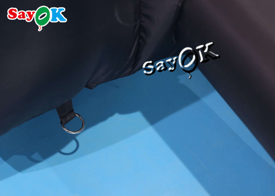 Πηγαίνετε εξωτερικά φουσκωτή σκηνή ROHS 7.3m 24ft Μαύρη φουσκωτή σκηνή με πόρτα