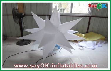1.5m διογκώσιμο αστέρι Decoratiom διακοσμήσεων διαμέτρων διογκώσιμο οδηγημένο ανάβοντας