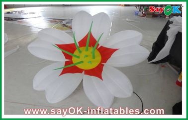 Άσπρος 190T της Οξφόρδης οδηγημένος λουλούδι φωτισμός διακοσμήσεων υφασμάτων γιγαντιαίος διογκώσιμος για το Κόμμα