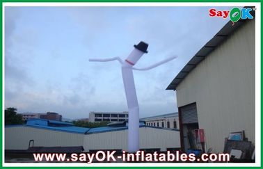 Υπαίθριο PVC γιγαντιαίο αεροσωλήνων διογκώσιμο χορεύοντας άτομο χαιρετισμού κυμάτων ουρανού σημαδιών χορευτών διαφημιστικό