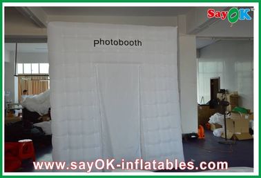 Διογκώσιμη περίφραξη θαλάμων φωτογραφιών που διαφημίζει τετραγωνικό διογκώσιμο Photobooth μια πόρτα με το ύφασμα της Οξφόρδης