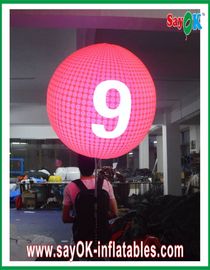 Προσαρμοσμένη διάμετρος 0.8m διογκώσιμο Backpack ροζ μπαλονιών για τη διαφήμιση