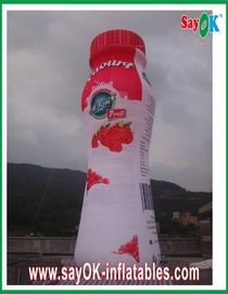 Αλεξίπυρο PVC μπουκάλι γιαουρτιού μουσαμάδων διογκώσιμο για την εκστρατεία Adversting