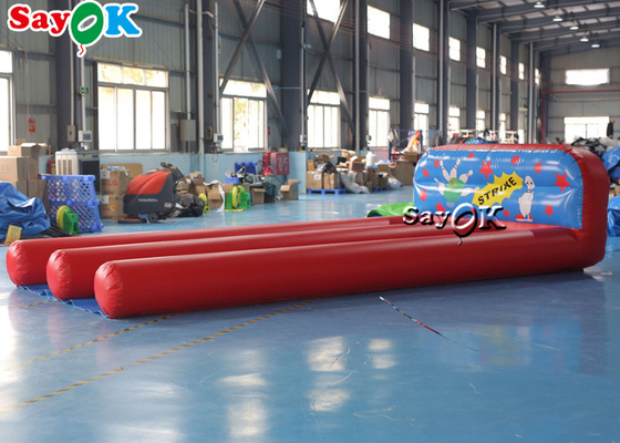 Διογκώσιμη αλέα 19.69*9.84ft μπόουλινγκ PVC υπαίθριο παιχνίδι καρναβαλιού μπόουλινγκ