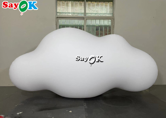 210D διογκώσιμο ανώτατο όριο προϊόντων συνήθειας της Οξφόρδης που κρεμά το μπαλόνι σύννεφων PVC με τα φω'τα των οδηγήσεων