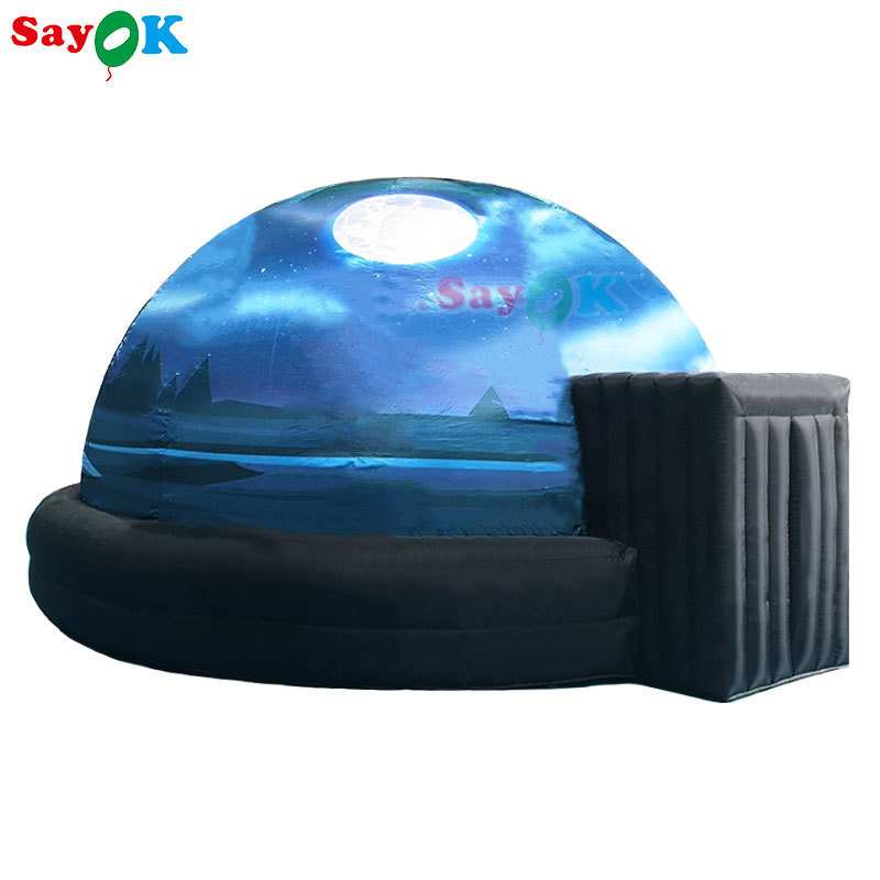 100% Blackout Flame Retardant Inflatable Planetarium Dome με δωρεάν 3D σχεδιασμό και προσαρμοσμένη εκτύπωση