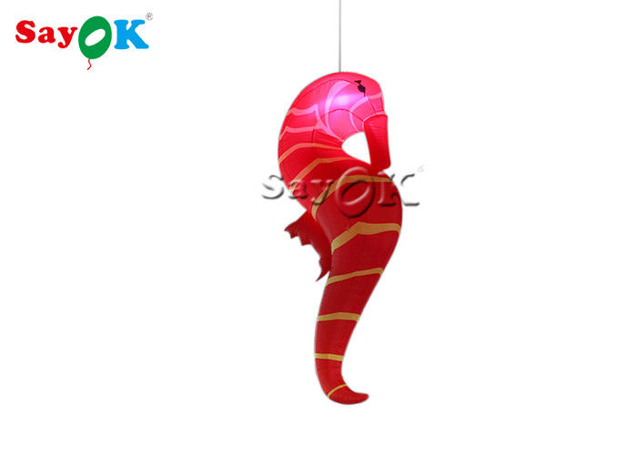 ελαφρύ διογκώσιμο πρότυπο Seahorse των οδηγήσεων 2m για τη διακόσμηση φεστιβάλ