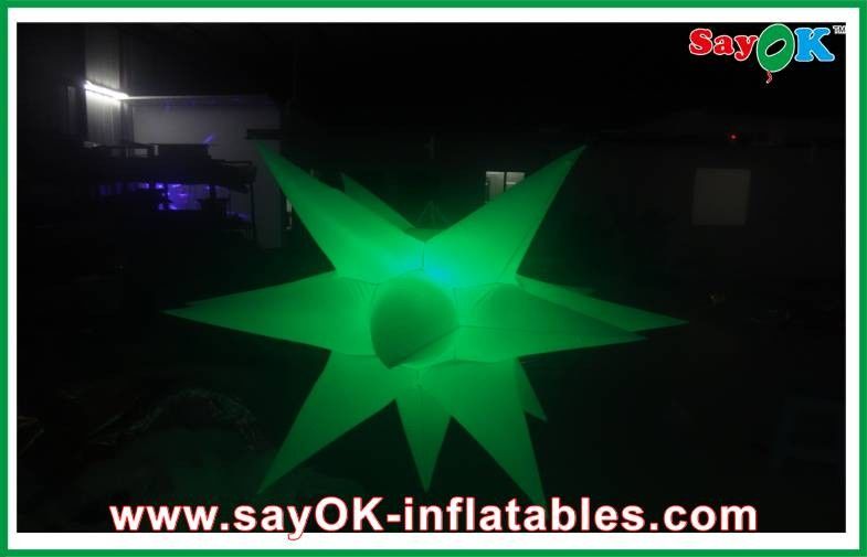 1.5m διογκώσιμο αστέρι Decoratiom διακοσμήσεων διαμέτρων διογκώσιμο οδηγημένο ανάβοντας