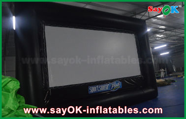 Διογκώσιμη οθόνη 6 X 3.5m PVC προβολέων/διογκώσιμη οθόνη κινηματογράφων ταινιών Protable υφασμάτων της Οξφόρδης για το ενοίκιο