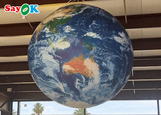 Διακόσμηση εννέα γεγονότος διογκώσιμη γη πλανητών με το ελαφρύ μπαλόνι πλανητών των οδηγήσεων