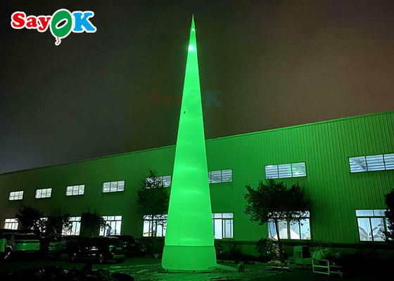 Φουσκωτός κώνος κυκλοφορίας 7m 23ft Λευκός Led με φώτα που αλλάζουν χρώμα