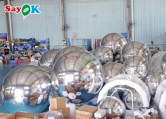 Χρωματιστή φουσκωτή αντανακλαστική μπάλα PVC Χριστουγεννιάτικη διακόσμηση φουσκωτή σφαίρα καθρέφτης φουσκωτή διαφήμιση αερόστατου