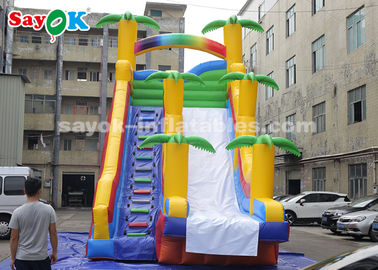 Εμπορικός φουσκωτός διαδρόμος 8*4*7m PVC Κοκκότο δέντρο φουσκωτός διαδρόμος με δύο αερόπνευμα για παιδιά