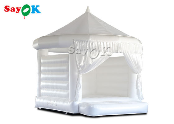 4.5x4.2x4.4mH άσπρος γάμος διογκώσιμο Bouncy Castle