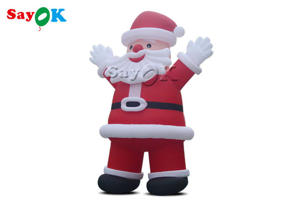 Ύφασμα της Οξφόρδης που διαφημίζει τη διογκώσιμη διακόσμηση Χριστουγέννων Santa