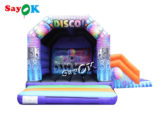 σπίτι αναπήδησης θόλων 15x18ft διογκώσιμο Disco με ψηφιακό φωτογραφικών διαφανειών που τυπώνεται