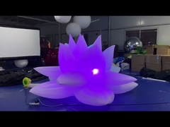 Party Decoration 3m Inflatable Lotus Flower Model With Led