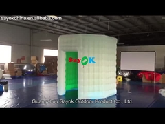 Αποθήκη Μαύρο Φουσκωτό Οβάλ Φωτογραφικό Θάλαμο Φουσκωτό Led Σκηνή με ανεμιστήρα αέρα Ελκυστικό