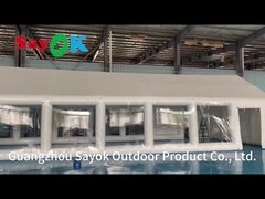 Πυροβόλητη TPU ιδιωτική σκηνή πισίνας Πυροβόλητη τετραγωνική καλύπτρια σκηνή με φουσκωτή