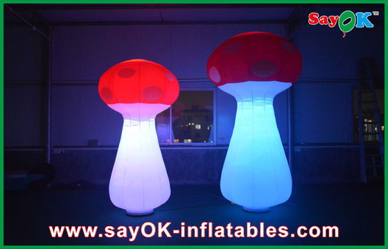 Εσωτερική διογκώσιμη διακόσμηση φωτισμού, κόκκινο οδηγημένο διογκώσιμο μανιτάρι