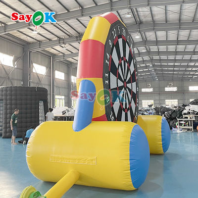 Διπλό πλευρικό παιχνίδι 13ft φουσκωτό ποδόσφαιρο Dart Board φουσκωτό ποδόσφαιρο Darts Kick Goal παιχνίδι για εξωτερικά αθλήματα παιχνίδι