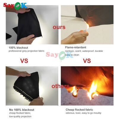 Εμπορικό εξωτερικό φορητό πλανητάριο φουσκωτή σκηνή τρούλου 3d φουσκωτός θόλος αστρονομικός θόλος γαλαξία σκηνή