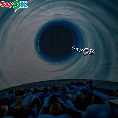 Μαύρη σκηνή προβολής θόλος φουσκωτή σκηνή κινηματογράφου κινητό πλανητάριο για το σχολείο