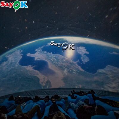 Μαύρη σκηνή προβολής θόλος φουσκωτή σκηνή κινηματογράφου κινητό πλανητάριο για το σχολείο