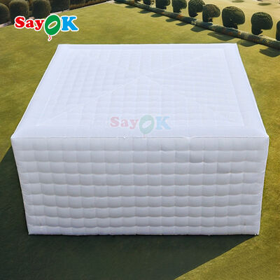 Sayok 100 άτομα χωρητικότητα ανατινάξτε πάρτι εκδήλωση κλαμπ σκηνές φουσκωτή σκηνή με πολύχρωμα φώτα LED