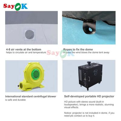 Σχολή Αστρονομίας Σαγιόκ Πνευματώδης Προβολέας Θόλος Τέντας Πνευματώδης Προβολέας Πλανητάριος Τέντας Πλανητάριος Θόλος