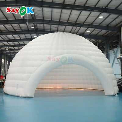 LED Lighting Waterproof Inflatable Dome Tent with Customizable Size for Outdoor Events
