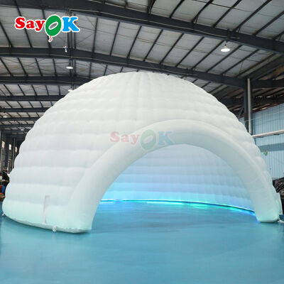 LED Lighting Waterproof Inflatable Dome Tent with Customizable Size for Outdoor Events