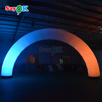 Custom Outdoor Inflatable LED Arch for Commercial Event Advertising Promotion