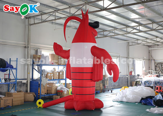 Φουσκωμένοι χαρακτήρες από καρτούν 4m Red Outdoor Crawfish Φουσκωτοί χαρακτήρες από καρτούν για το Φεστιβάλ του αστακού