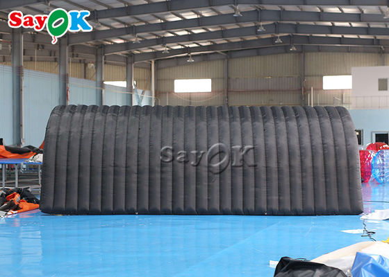 Φουσκωτή σκηνή ιγκλού μαύρη 210D υφασμάτινη φουσκωτή σκηνή τούνελ για έκθεση