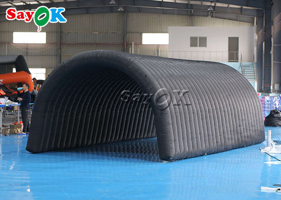 Φουσκωτή σκηνή ιγκλού μαύρη 210D υφασμάτινη φουσκωτή σκηνή τούνελ για έκθεση