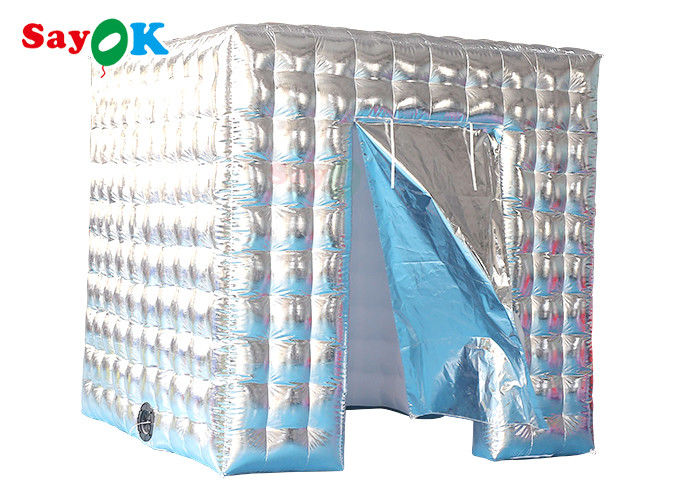 Άσπρο χρώμα τηλεχειρισμού θαλάμων φωτογραφιών Inflable τοίχων αέρα διαφήμισης