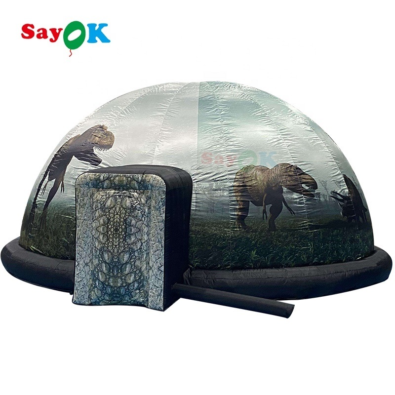 8M Diameter Inflatable Planetarium Dome with Professional Grey Projection Fabric and Durable Oxford Fabric for Education