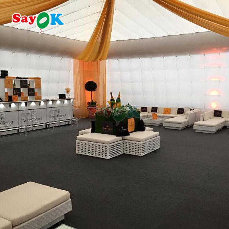 Sayok OEM ODM Πιο παχύ υφασμάτινο Oxford Giant 10 x 10m Air Tent Πνευματώδης σκηνή για διαφημιστικές εκδηλώσεις