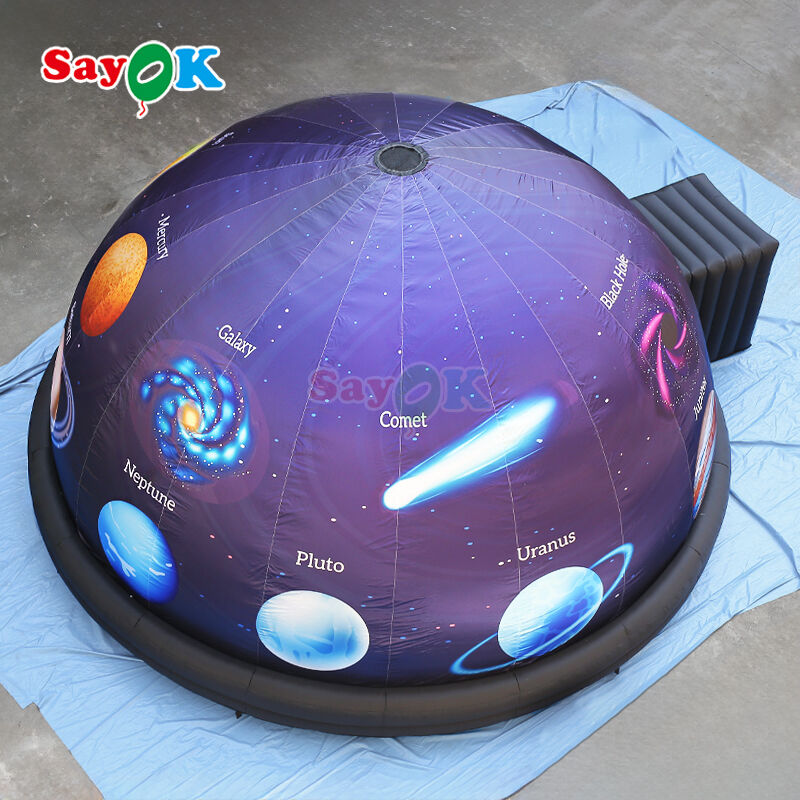 Sayok Ολοκληρωμένη Εκτύπωση 10m Star Projector Φουσκωτό Πλανητάριο Τέντα Φορητό Θέατρο Προβολής Dome για Σχολεία