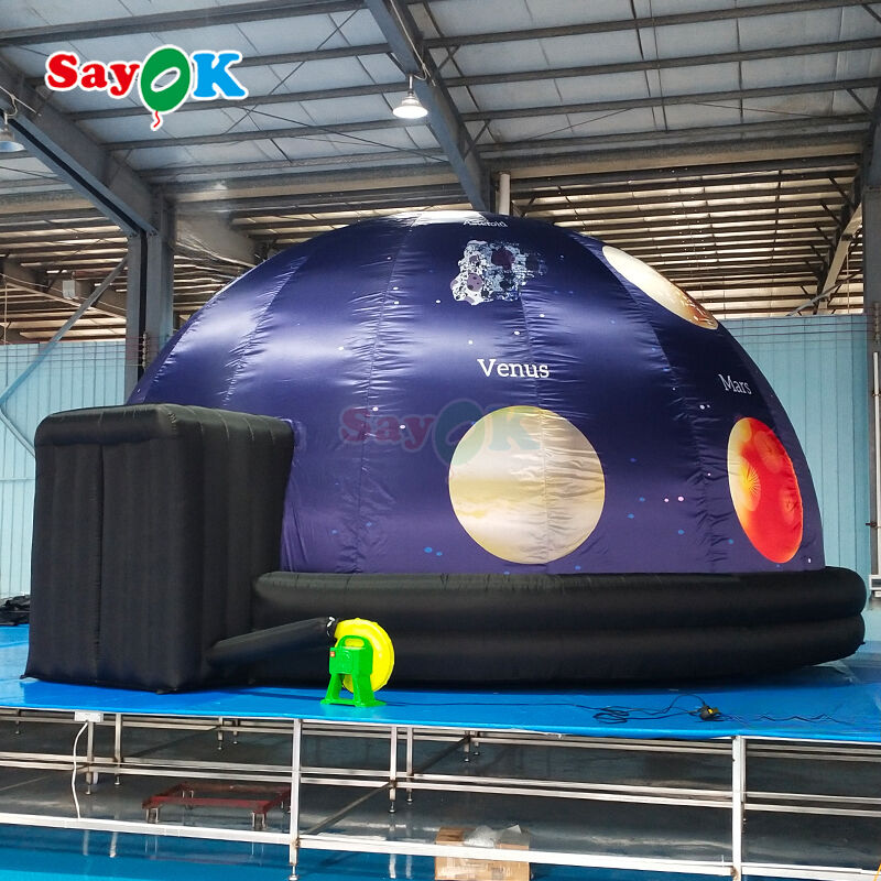 SAYOK 100% Blackout Fire-Retardant Inflatable Planetarium Dome με δωρεάν υπηρεσία 3D σχεδιασμού για σχολεία και μουσεία