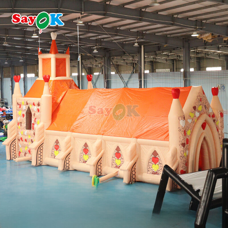 Customized Portable Inflatable Church Tent for Outdoor Wedding - Flame-Retardant & UV Resistant