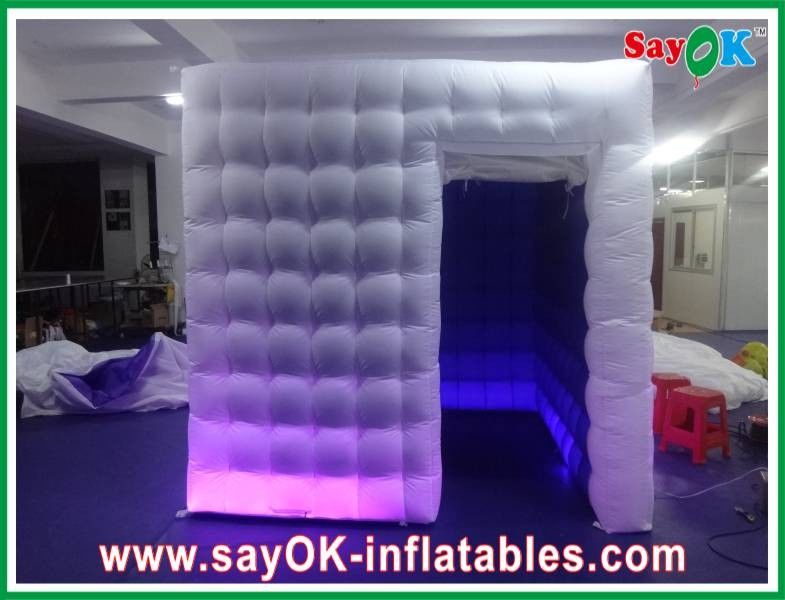 Διογκώσιμος θάλαμος φωτογραφιών ανεμιστήρων μίσθωσης UL θαλάμων γαμήλιων φωτογραφιών, 2,4 X 2,4 X 2.5m διογκώσιμη σκηνή φωτογραφιών